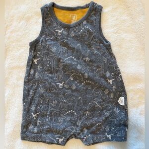2018 Baby GAP Dinosaur Print Tank Romper - 3/6 Months